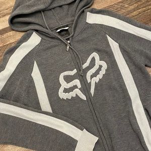 Fox Ladies Zip Hoodie Sz M
